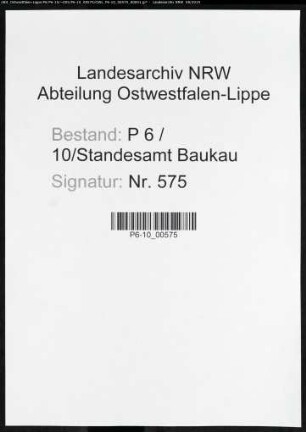 Sterberegister Standesamt Herne-Baukau (II)
