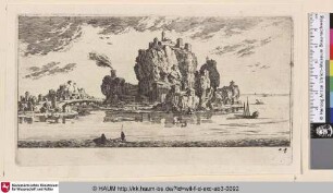 [Ein Kloster auf einem Felsen; A monastery on a rock]