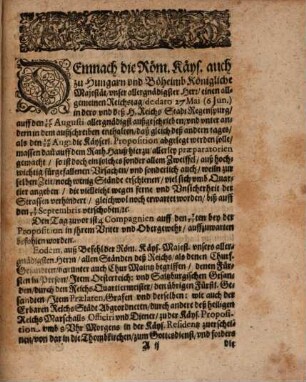 Außführlicher Bericht, wie es in deme zu Regenspurg Anno 1640 angestellten Reichtag ... gehalten worden
