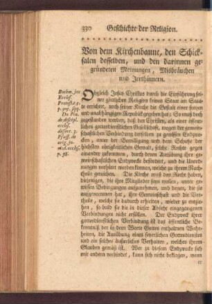 Von dem Kirchenbanne, den Schicksalen desselben, und den darinnen gegründeten Meinungen, Misbräuchen und Irrthümern