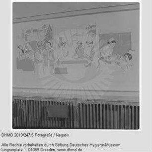 Nationale Hygiene-Ausstellung - Raum 14 - Wandgemälde