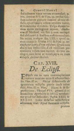 Caput XVIII. De Eclipsi.