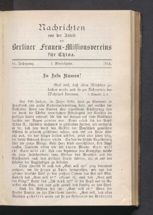 1. Vierteljahr. 1915