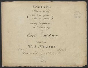 Cantate Alles was ich hoffe, : No. 8
