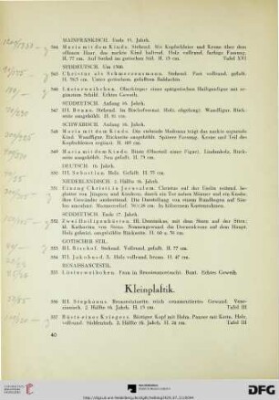 Kleinplastik (Nr. 556-567)