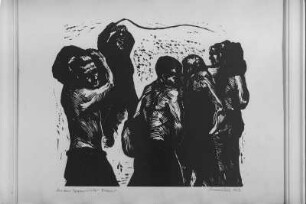 Dressur : Dressur. Aus der Serie: ILURA. Holzschnitt?. 1956