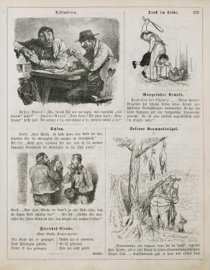 "Definition" "Schlau" "Trost im Leide" "Seltene Krammetsvögel"