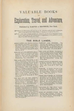 Valuable books of exploration, travel, and adventure