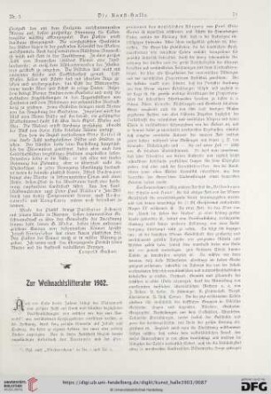 8: Zur Weihnachtslitteratur 1902 [1]