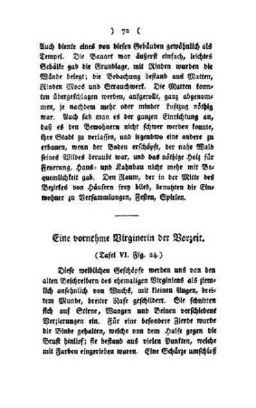 ¬Eine¬ vornehme Virginerin der Vorzeit