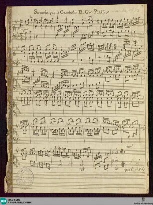 2 Sonatas - Don Mus.Ms. 1553 : cemb