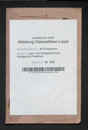 Louise Vüllers geb. Meyer, Witwe des Amtmanns Franz Joseph Vüllers zu Paderborn