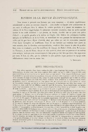 7: Mission de la Revue Égyptologique