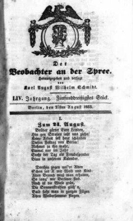 35. Stück, 27. August 1855
