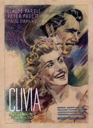 Filmplakatentwurf für "Clivia" (1954)