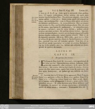 Caput IX. De operibus Dei internis.