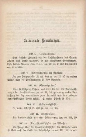 Erläuternde Bemerkungen.