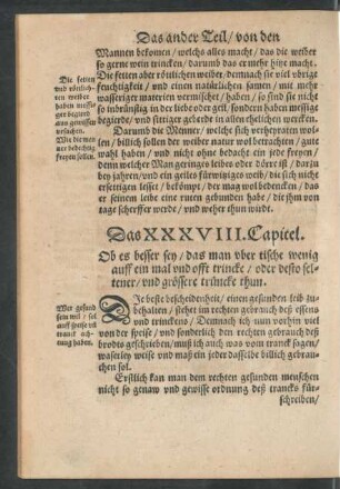 Das XXXVIII. Capitel.