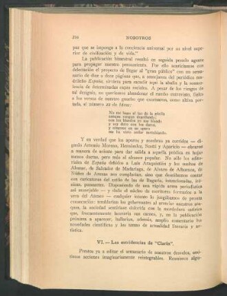 VI. - Las estridencias de "Clarín"