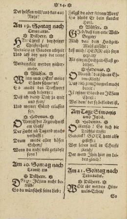 Am 20. Sontag nach Trinitatis