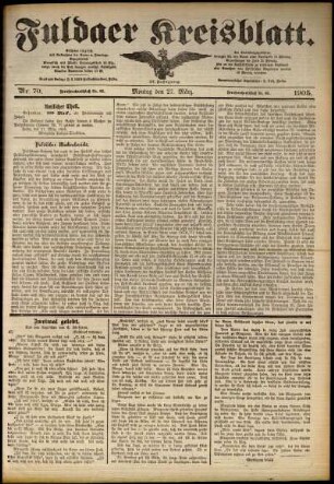 Ausgabe vom Montag, den 27. März 1905.