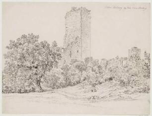 Ruine des Schlosses Landsberg bei Barr im Elsass