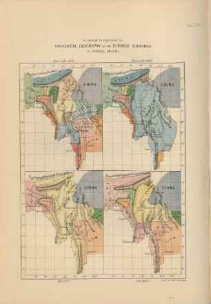 Historical geography of the Burmese countries