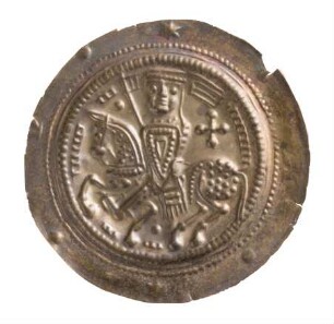 Münze, Pfennig, Brakteat, um 1230