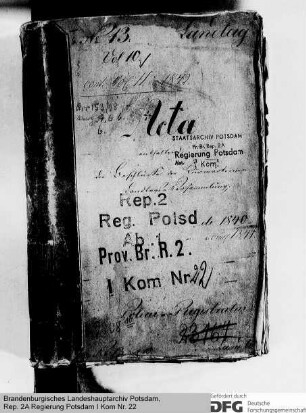Beschlüsse der Kurmärkischen Kommunallandtagsversammlungen