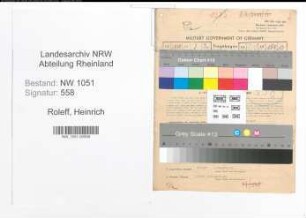 Entnazifizierung Heinrich Roleff , geb. 14.04.1890 (Spediteur)