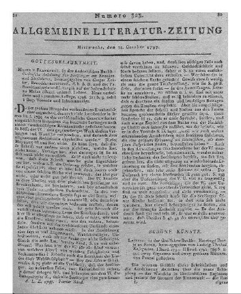 Kosegarten, L. G.: Hainings Briefe an Emma. Bd. 1-2. Hrsg. von Ludwig Theobul Kosegarten [i. e. L. G. Kosegarten]. Leipzig: Gräff 1791