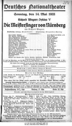 Die Meistersinger von Nürnberg