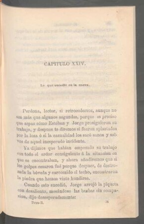 Capítulo XXIV. - Lo que sucedió en la cueva.