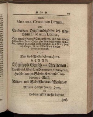 XXXII. Miracula Catechismi Lutheri. [...]