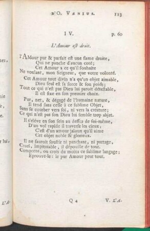 IV. L'Amour est droit.