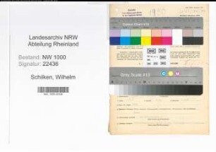 Entnazifizierung Wilhelm Schilken, geb. 11.07.1887 (Studienrat)