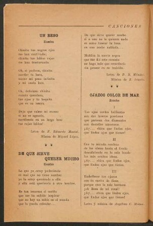 De qué sirve querer mucho : Zamba