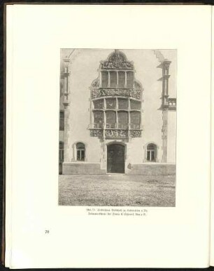 Abb. 73. Städtisches Volksbad zu Heidenheim a. Br. Betonwerksteine der Firma E. Schwenk, Ulm a. D.