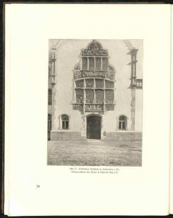 Abb. 73. Städtisches Volksbad zu Heidenheim a. Br. Betonwerksteine der Firma E. Schwenk, Ulm a. D.