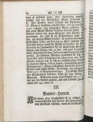 XII. Banner-Herren.