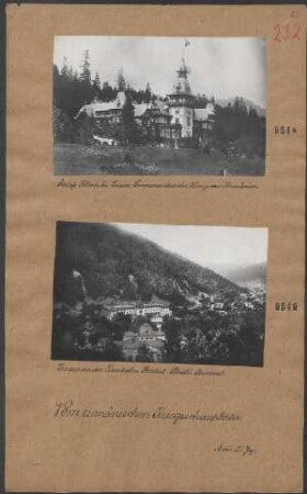 Sinaia an der Eisenbahn Predeal-Ploesti-Bucarest