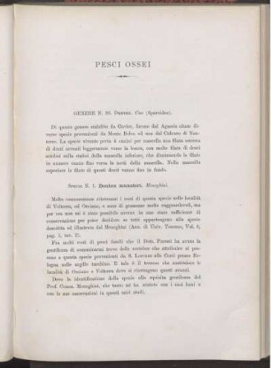PESCI OSSEI