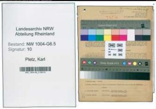 Entnazifizierung Karl Pletz , geb. 13.05.1890 (Kaufm.Angestellter)