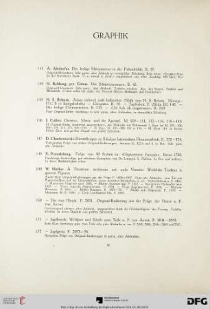 Graphik (Nr. 143-160)