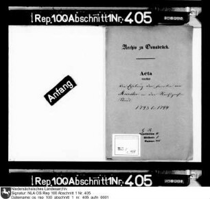 Die Erhebung der Familie von Münster in den Reichsgrafenstand