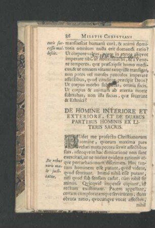 De Homine Interiore Et Exteriore, Et De Duabus Partibus Hominis Ex Literis Sacris