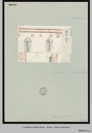 Rekonstruktionszeichnung zu Santa Maria Maggiore