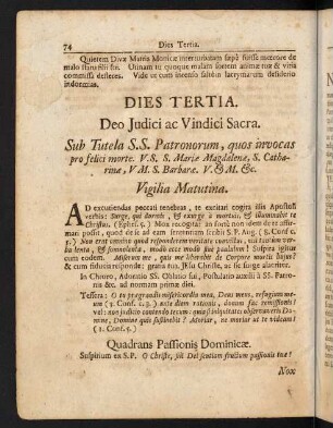 74-92, Deo Judici ac Vondici Sacra.-Meditatio II.