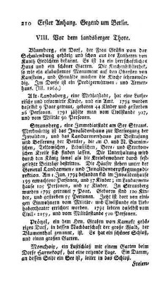 VIII. Vor dem Landsberger Thore