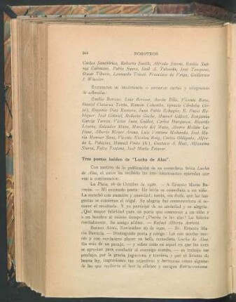 Tres poetas hablan de "Lucha de Alas"